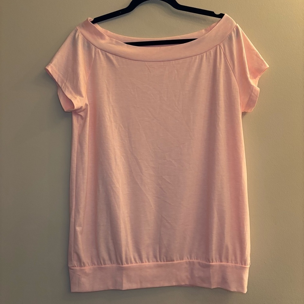 Halife Women’s Peachy Pink Off-The-Shoulder Top Size L